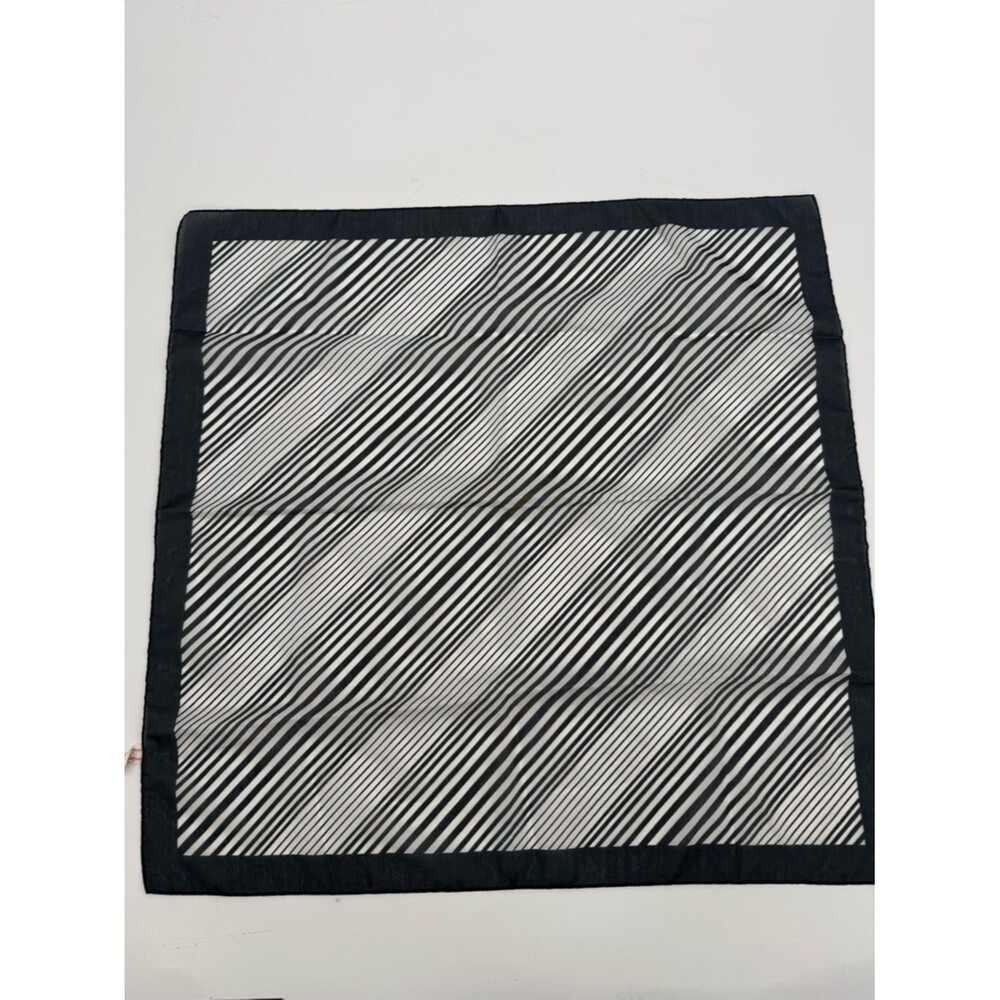 Unbranded Vintage Stripe Square Scarf Accessory Made in Italy Polyester